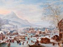 Winter Scene with Skaters-Jan Griffier-Giclee Print