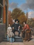 A Burgher of Delft and His Daughter (Adolf Croeser and His Daughter Catharina Croese)-Jan Havicksz Steen-Giclee Print