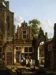 Courtyard in Utrech, 1821-Jan Hendrik Verheyen-Giclee Print