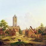 A Dutch Courtyard, 1822-Jan Hendrik Verheyen-Framed Giclee Print