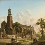 A Dutch Courtyard, 1822-Jan Hendrik Verheyen-Framed Giclee Print
