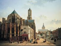 A Dutch Courtyard, 1822-Jan Hendrik Verheyen-Framed Stretched Canvas