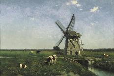 Landscape with Windmill near Schiedam. 1873-Jan Hendrik Weissenbruch-Laminated Giclee Print