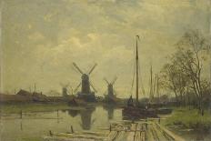 Waterway Near the Baarsjes, Amsterdam-Jan Hillebrand Wijsmuller-Stretched Canvas