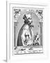 Jan Hus, from 'Weltgeschichte' by Professor Dr J von Pfluck-Harttung-Theodore de Bry-Framed Giclee Print