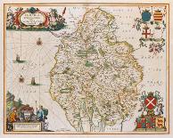 Antique Map, Britannia, Ca. 1646-Jan Jansson-Stretched Canvas