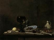 Still Life with Roemer, Beer Glass and a Pipe-Jan Jansz Van De Velde III-Framed Art Print