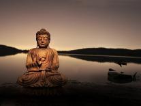 Golden Buddha Lakeside-Jan Lakey-Photographic Print