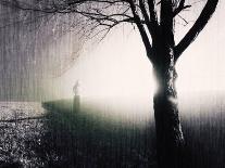 Standing in the Rain under Tree-Jan Lakey-Photographic Print
