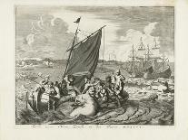 Walrus hunters in the 16th century engraving-Jan Luyken-Giclee Print