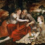 Lot and His Daughters, 1563 (Oil on Wood)-Jan Massys-Giclee Print