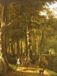 Travellers on a Path in a Wooded Landscape-Jan Massys or Metsys-Giclee Print