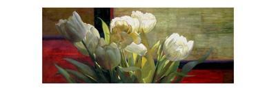 Tulips with Red-Jan McLaughlin-Framed Art Print