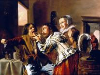 Two Boys and a Girl Making Music, 1629-Jan Miense Molenaer-Giclee Print