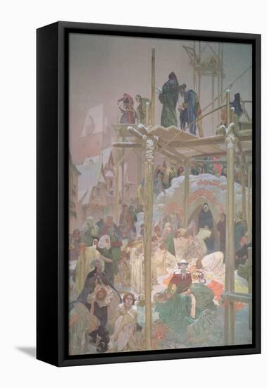Jan Milic of Kromeriz (D.1374), from the 'Slav Epic', 1916-Alphonse Mucha-Framed Stretched Canvas