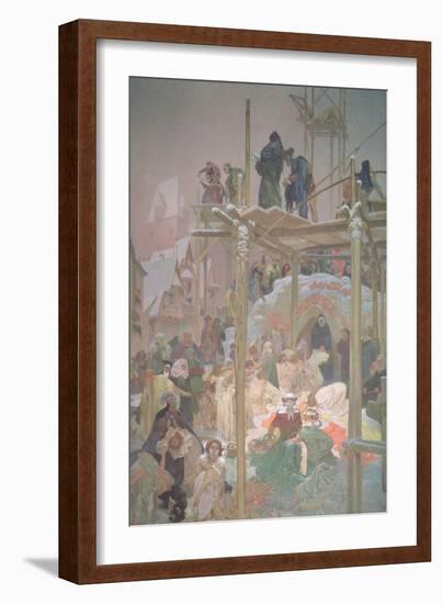 Jan Milic of Kromeriz (D.1374), from the 'Slav Epic', 1916-Alphonse Mucha-Framed Giclee Print