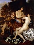 Venus and Adonis (Oil on Canvas)-Jan Mytens-Giclee Print