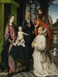Virgin and Child Enthroned, with Saints Jerome and John the Baptist and a Carthusian Monk-Jan Provoost-Art Print
