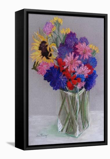 Jan's Flowers, 2010-Joan Thewsey-Framed Stretched Canvas