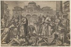 The Apostles Distribute the Money to Those in Need, Ca. 1600-Jan Sadeler-Laminated Giclee Print