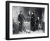 Jan Tzatzoe, Anrdris Stoffes, Reverend Philips, Reverend Read Sr and Jr Giving Evidence-null-Framed Giclee Print