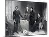 Jan Tzatzoe, Anrdris Stoffes, Reverend Philips, Reverend Read Sr and Jr Giving Evidence-null-Mounted Giclee Print