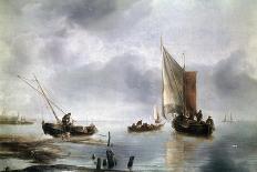 Home Fleet Saluting the State Barge-Jan Van De Cappelle-Framed Premium Giclee Print