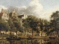 View of Boterbrug with the Tower of the Stadhuis, Delft, C.1653-59-Jan Van Der Heyden-Laminated Giclee Print
