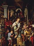The Alchemist's Workshop, 1570-Jan van der Straet-Giclee Print