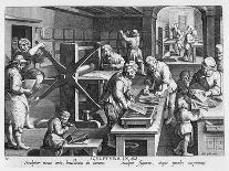 The Invention of Copper Engraving, Plate 20 from 'Nova Reperta'-Jan van der Straet-Giclee Print