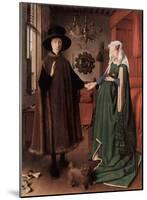 Jan van Eyck (Arnolfini Wedding, Wedding Picture of Giovanni Arnolfini and his wife Giovanna Cenami-null-Mounted Poster