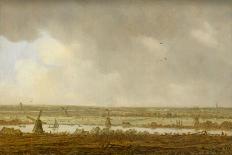 River Scene with an Inn. Dutch Style Landscape Painting-Jan Van Goyen-Giclee Print