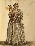 Venetian Senator Wearing "Dogalina", Formal Robe with Wide Sleeves-Jan van Grevenbroeck-Giclee Print