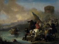 Scene of a Battle (Oil on Canvas)-Jan van Huchtenburgh-Giclee Print