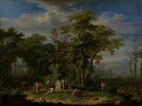 Arcadian Landscape with Fishermen-Jan van Huysum-Art Print