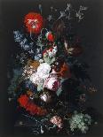 Still Life of Flowers and Fruit, C.1715 (Oil on Wood)-Jan van Huysum-Giclee Print