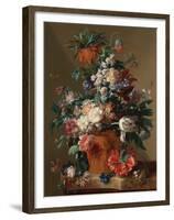 Jan van Huysum, Vase of Flowers-Dutch Florals-Framed Art Print