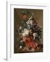 Jan van Huysum, Vase of Flowers-Dutch Florals-Framed Art Print