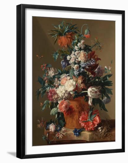 Jan van Huysum, Vase of Flowers-Dutch Florals-Framed Art Print