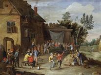 A Wedding Feast in the Courtyard of a Village Inn-Jan van Kessel-Giclee Print