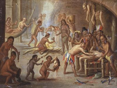 Indians as Cannibals, 17th Century