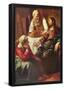 Jan Vermeer van Delft (Christ with Mary and Martha) Art Poster Print-null-Framed Poster