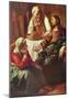 Jan Vermeer van Delft (Christ with Mary and Martha) Art Poster Print-null-Mounted Poster