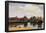 Jan Vermeer van Delft (View of Delft) Art Poster Print-null-Framed Poster