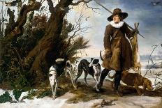 Winter Landscape with Hunter, 1624-Jan Wildens-Framed Giclee Print