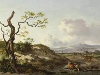 A Landscape with Travellers (Oil)-Jan Wynants-Giclee Print