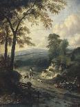 A Landscape with Travellers (Oil)-Jan Wynants-Giclee Print