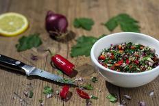 Spices, Lemon, Chilli, Herbs, Onion Sliced-Jana Ihle-Photographic Print