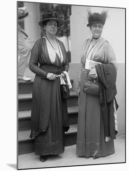 Jane Adams and Lillian Wald, Leaders of the Settlement House Movement, 1916-null-Mounted Photo