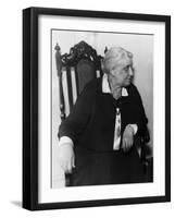 Jane Addams, Founder of Hull House and Nobel Peace Prize Laureate, 1930s-null-Framed Photo